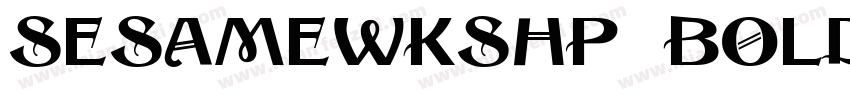 SesameWkshp Bold字体转换